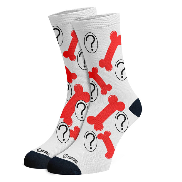 PawHub OTHER / BONES / RED Custom Socks