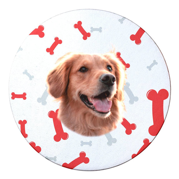 PawHub Dog / Bones / Red Custom Coasters