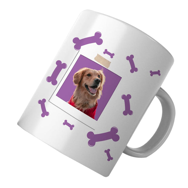 PawHub Purple Custom Dog Mug | Bones