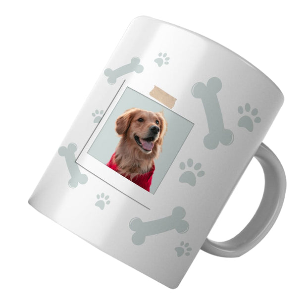PawHub Grey Custom Dog Mug | Bones & Paws