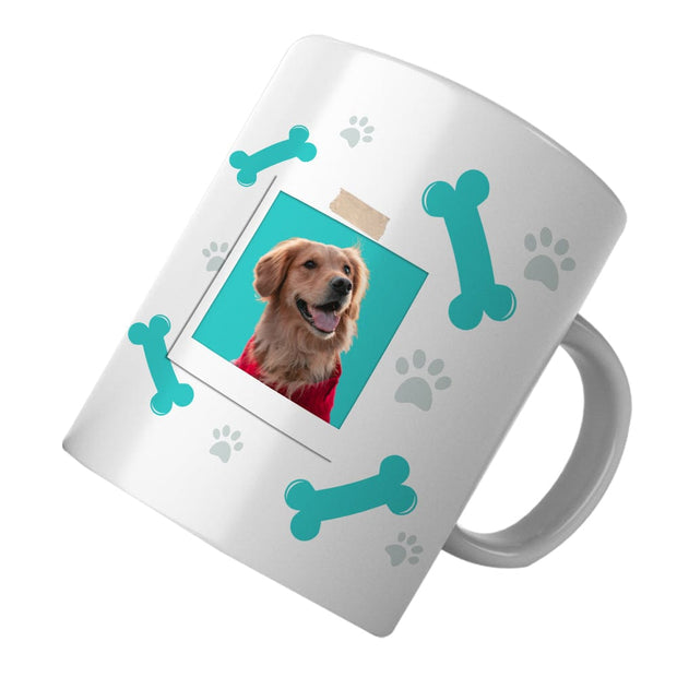 PawHub Turquoise Custom Dog Mug | Bones & Paws