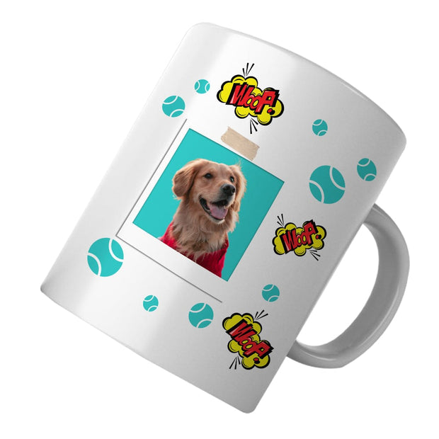 PawHub Turquoise Custom Dog Mug | Woof Callout