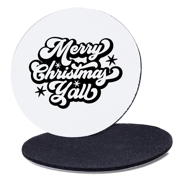 Generic Christmas Coasters | Merry Christmas yall