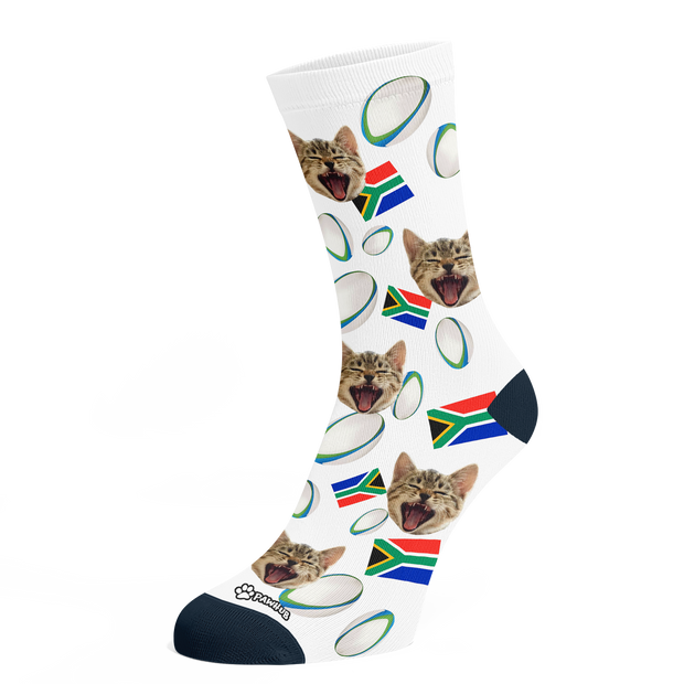 Rugby Custom Socks | Rugby Ball and Flag