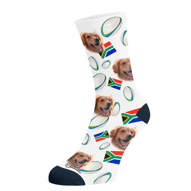 Rugby Custom Socks | Rugby Ball and Flag
