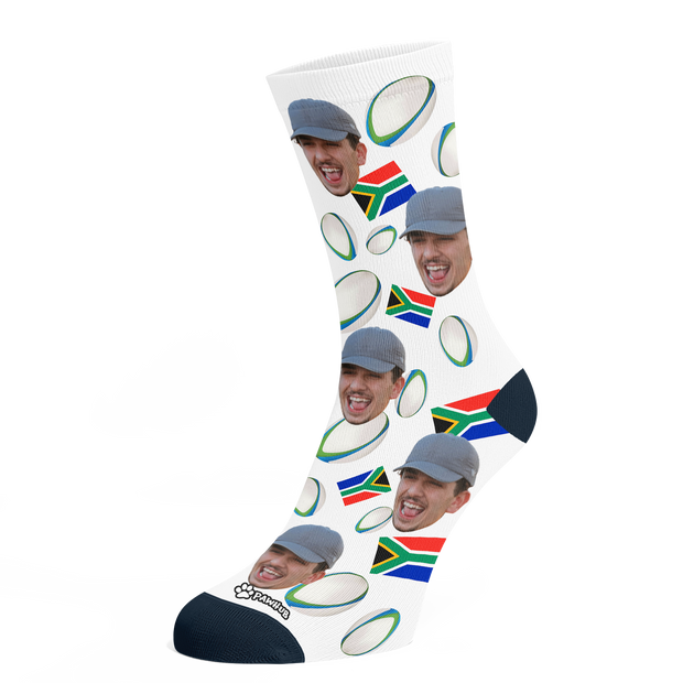 Rugby Custom Socks | Rugby Ball and Flag