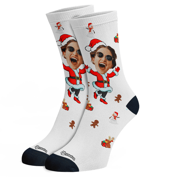 PawHub FACE / Mrs Claus Christmas Socks
