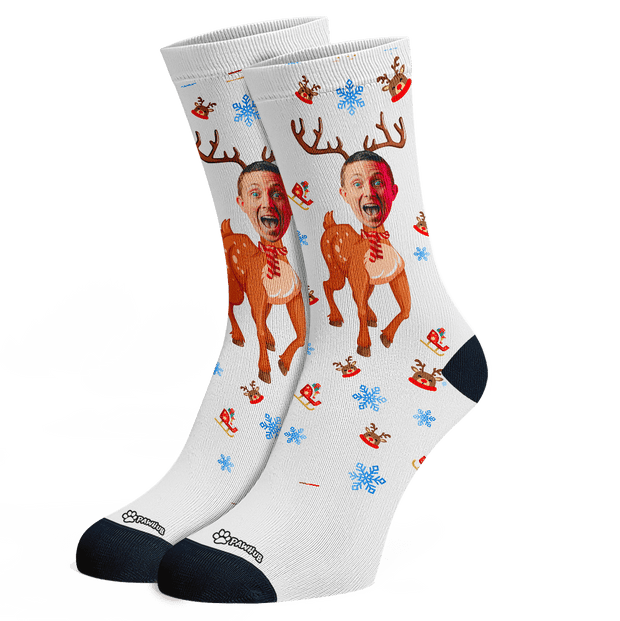 PawHub FACE / Reindeer Christmas Socks
