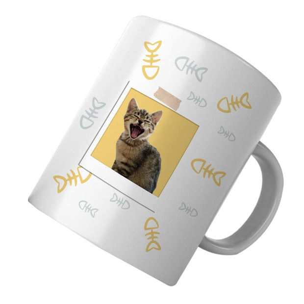 PawHub BONES / YELLOW Custom Cat Mugs