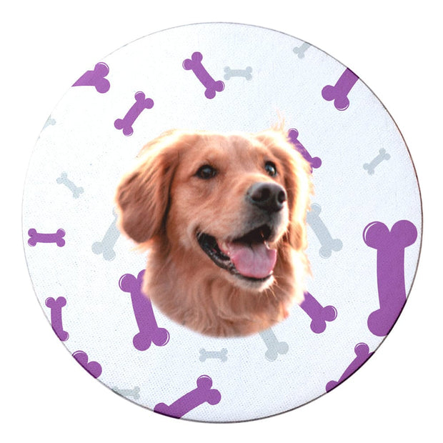PawHub Dog / Bones / Purple Custom Coasters
