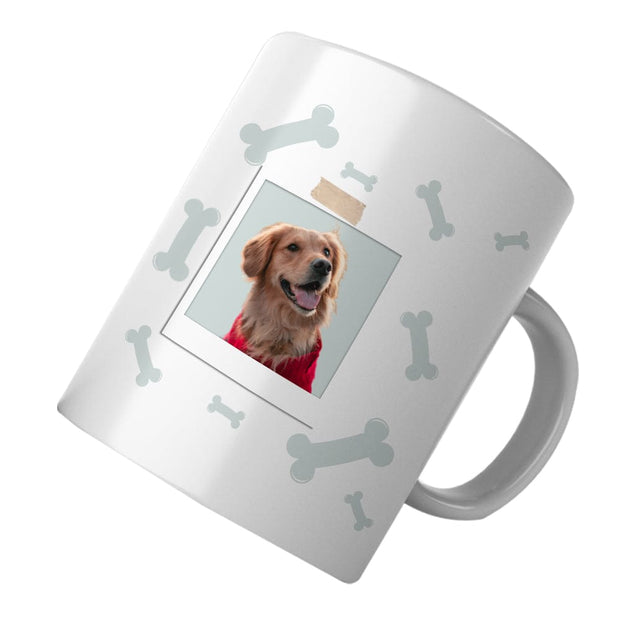 PawHub Grey Custom Dog Mug | Bones