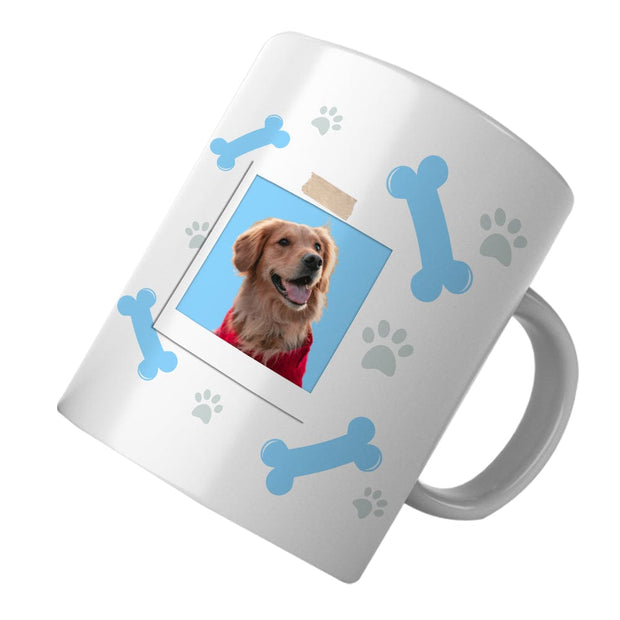 PawHub Blue Custom Dog Mug | Bones & Paws