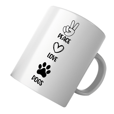 PawHub Generic Mug | Peace Love Dogs